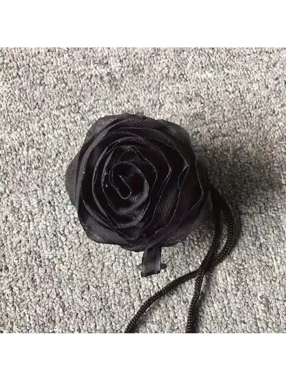 Osadia Black Rose Reusable Shopping Tote Bag Foldable Eco-Friendly Polyester
